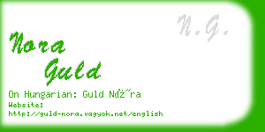 nora guld business card